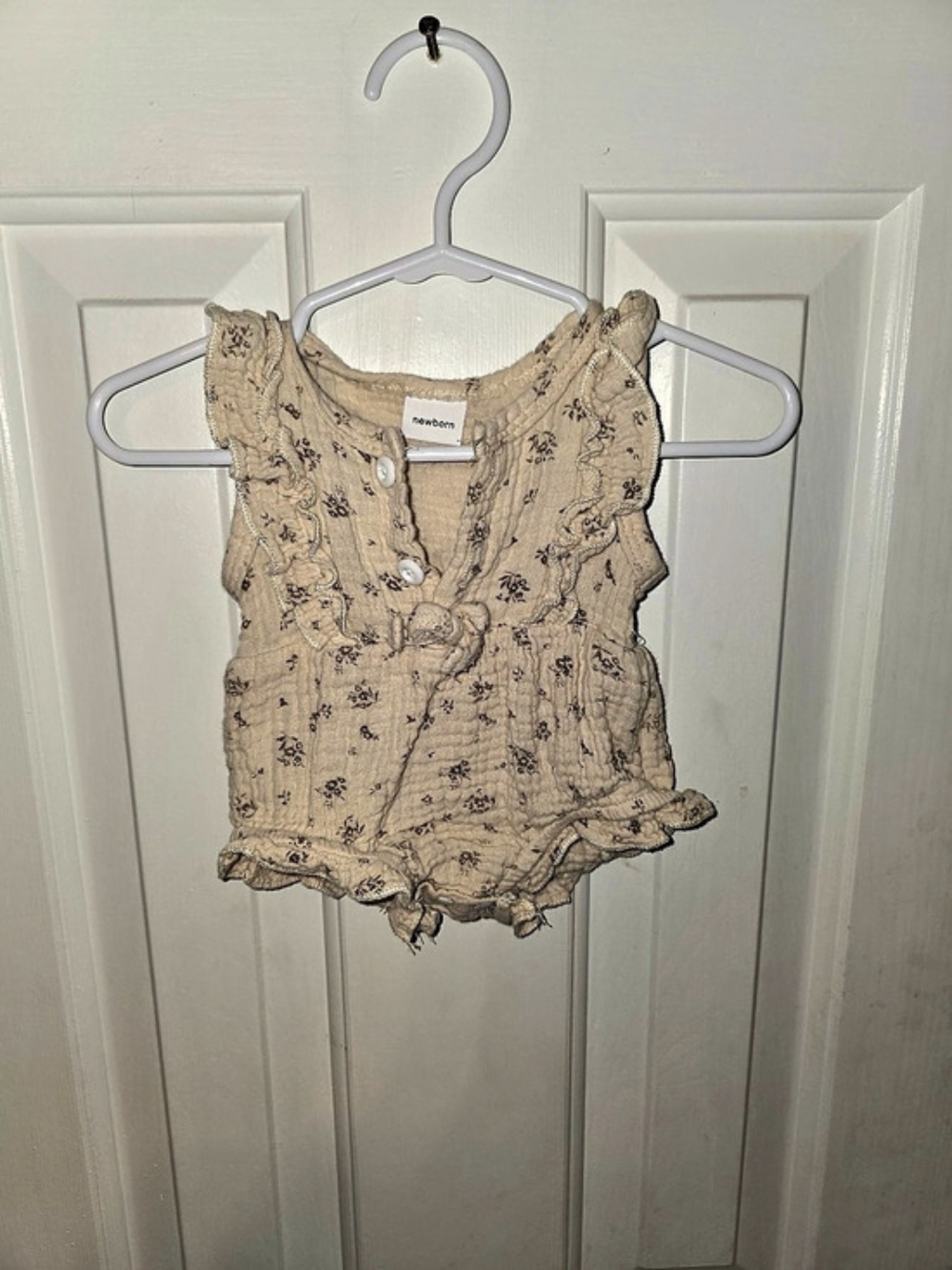 Baby Newborn Floral Ruffle Bodysuit